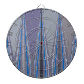 Cooles blaues, nahtloses Design Dartscheibe (vorne)