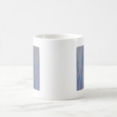 Cooles blaues, nahtloses Design Kaffeetasse (Mittel)