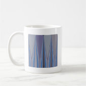 Cooles blaues, nahtloses Design Kaffeetasse (Links)