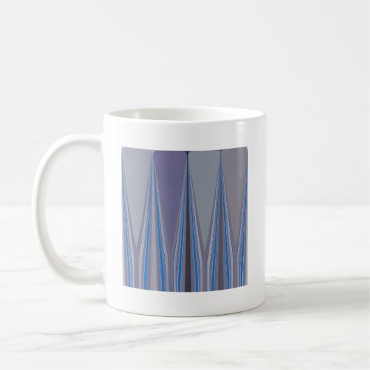 Cooles blaues, nahtloses Design Kaffeetasse (Links)