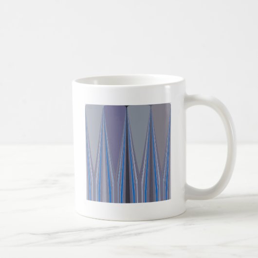 Cooles blaues, nahtloses Design Kaffeetasse (Rechts)