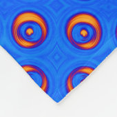 Cooles blaues Orange Fleecedecke (Ecke)