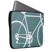 Cooles blaues Raddesign Laptop Sleeve (Vorne Rechts)