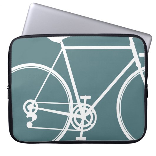 Cooles blaues Raddesign Laptop Sleeve (Vorderseite)