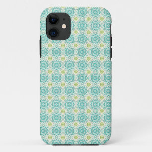 Cooles blaues Retro Kreis-Pastellmuster Ostern Case-Mate iPhone Hülle