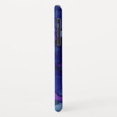 Cooles blaues und Lila Farbtinte-Splash-Muster Case-Mate iPhone Hülle (Hinten/Links)