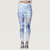 Cooles blaues Wasser der Leggins (Vorderseite)