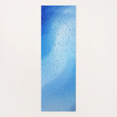 Cooles blaues Wasser fällt personalisiert Yogamatte (Rückseite)