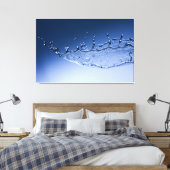 Cooles Blaues Wasser Leinwanddruck (Insitu (Schlafzimmer))