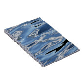 Cooles blaues Wassermuster Notizblock (Rechte Seite)