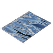 Cooles blaues Wassermuster Notizblock (Linke Seite)