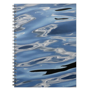 Cooles blaues Wassermuster Notizblock