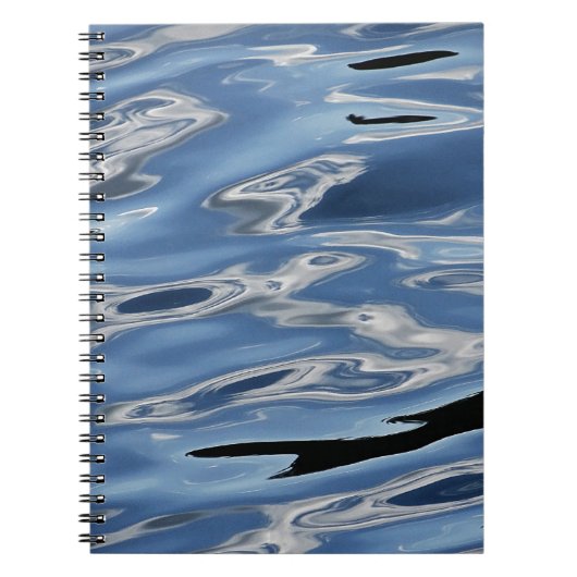 Cooles blaues Wassermuster Notizblock (Vorderseite)