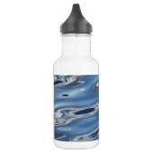 Cooles blaues Wassermuster Trinkflasche (Links)