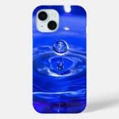 Cooles Blaues Wassertropfen Case-Mate iPhone Hülle (Rückseite)