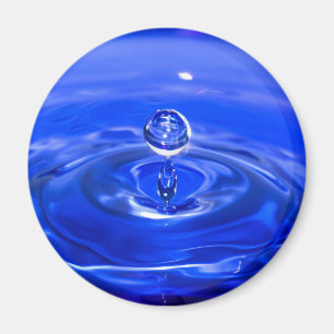 Cooles Blaues Wassertropfen Magnet