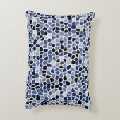 COOLES blaugestanztes Glasmuster Dekokissen (Rückseite(Vertikal))