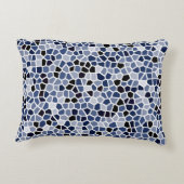 COOLES blaugestanztes Glasmuster Dekokissen (Rückseite)