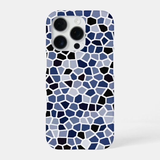 COOLES blaugestanztes Glasmuster iPhone Hülle (Rückseite)