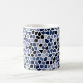 COOLES blaugestanztes Glasmuster Kaffeetasse (Mittel)