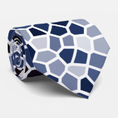 COOLES blaugestanztes Glasmuster Krawatte (Gerollt)