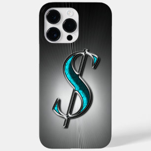 Cooles Bling Türkis Silver Dollar Zeichen gedruckt Case-Mate iPhone Hülle