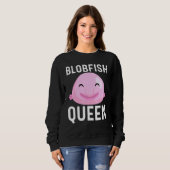 Cooles Blobfish-Design für Frauen Mutter Fischer F Sweatshirt (Vorne ganz)