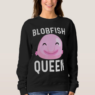 Cooles Blobfish-Design für Frauen Mutter Fischer F Sweatshirt