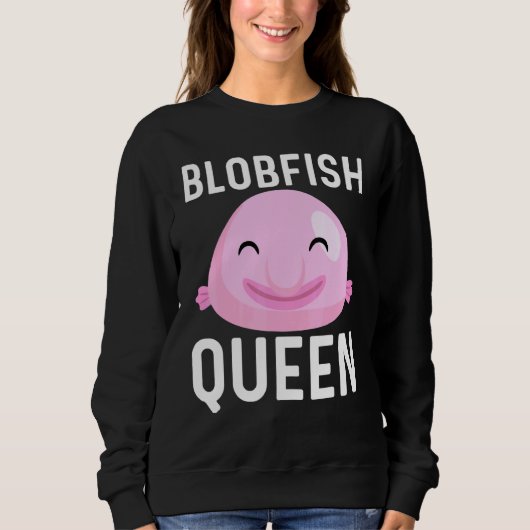 Cooles Blobfish-Design für Frauen Mutter Fischer F Sweatshirt (Vorderseite)