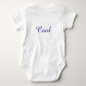 cooles Blue Baby Kinderzimmer Pattern personalisie Strampler (Rückseite)