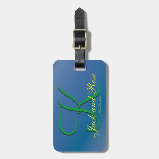 Cooles Blueberry Fab Budget Gepäckanhänger (Vorderseite vertikal)