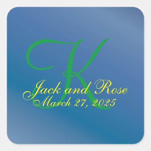 Cooles Blueberry Fab Budget Quadratischer Aufkleber (Vorderseite)