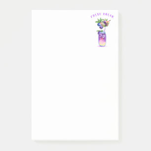 Cooles Blueberry Juice Drink Post-it Klebezettel