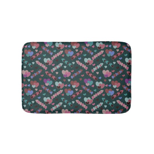 Cooles Blumenmuster Badematte (Vorderseite)