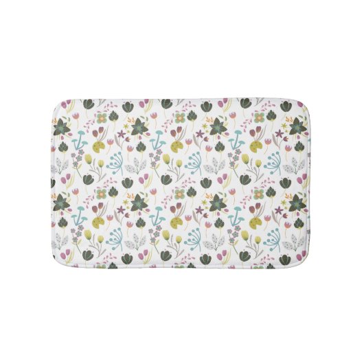 Cooles Blumenmuster Badematte (Vorderseite)