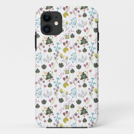 Cooles Blumenmuster Case-Mate iPhone Hülle (Rückseite)