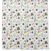 Cooles Blumenmuster Duschvorhang (Vorderseite)