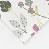 Cooles Blumenmuster Fleecedecke (Ecke)