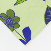 Cooles Blumenmuster Fleecedecke (Ecke)