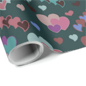 Cooles Blumenmuster Geschenkpapier (Rolleneckpunkt)