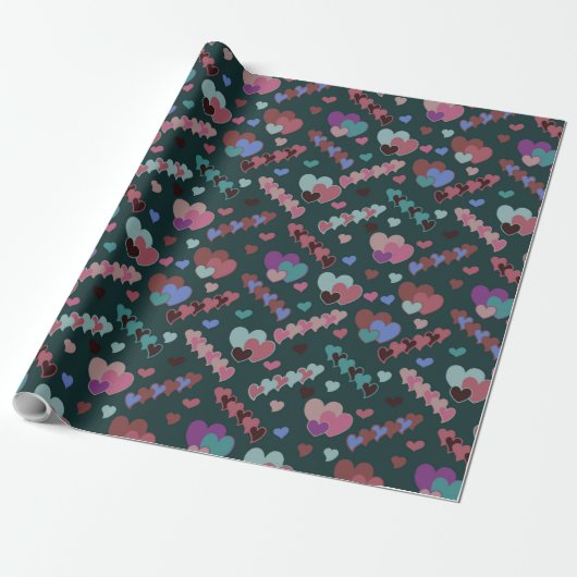 Cooles Blumenmuster Geschenkpapier (Ungerollt)