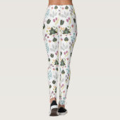Cooles Blumenmuster Leggings (Rückseite)