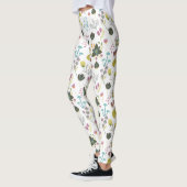 Cooles Blumenmuster Leggings (Links)