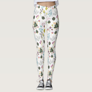 Cooles Blumenmuster Leggings