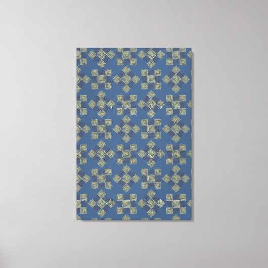 Cooles Blumenmuster Leinwanddruck (Vorderseite)
