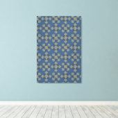 Cooles Blumenmuster Leinwanddruck (Insitu (Holzboden))