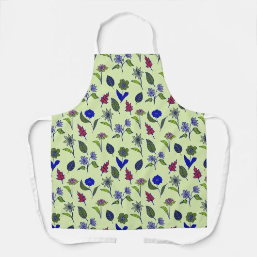 Cooles Blumenmuster Schürze (Vorderseite)