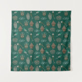 Cooles Blumenmuster Wandteppich (Vorderseite)