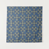 Cooles Blumenmuster Wandteppich (Vorderseite)