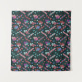 Cooles Blumenmuster Wandteppich (Vorderseite)